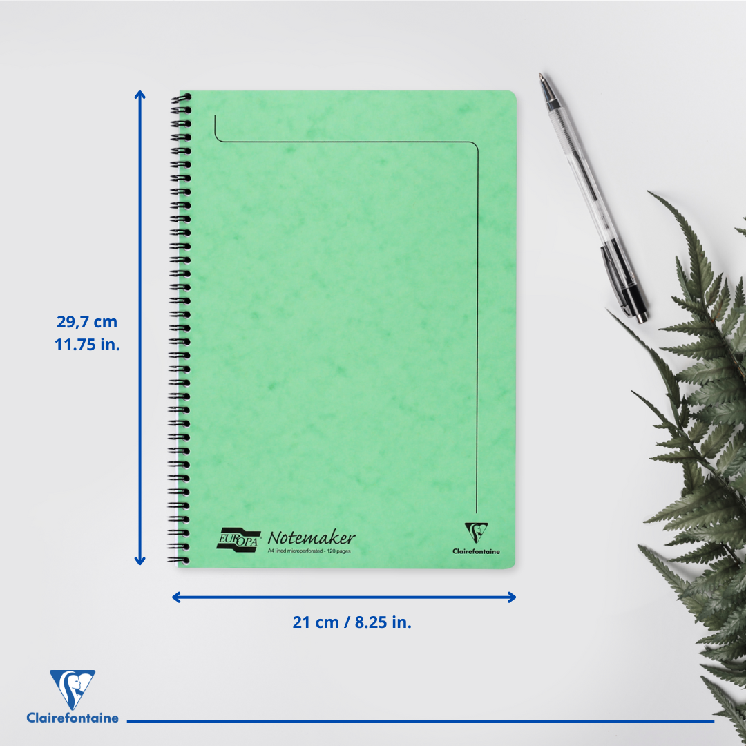 Bloc-Notes Ligné 120P 8¼X11¾ Citron Vert CLAIREFONTAINE
