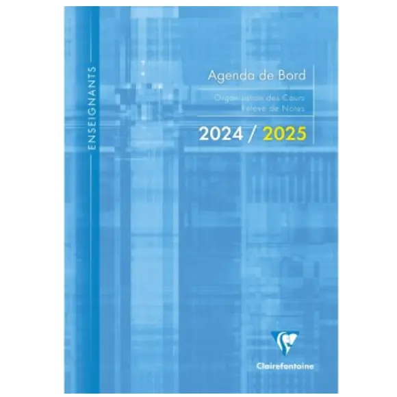 Agenda Enseignant Daté 116P 8¼X11¾. Assortis CLAIREFONTAINE
