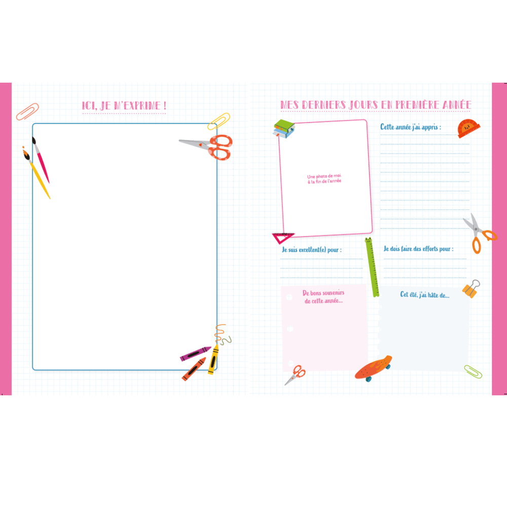 ALBUM- SOUVENIRS DE L'ÉCOLE V1 PBI LIVRES NOTES