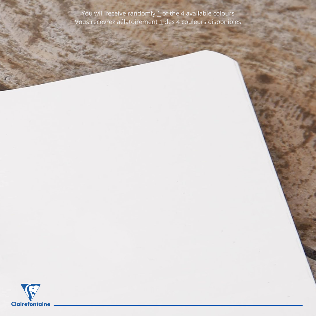 Cahier Agrafé Vierge 80P 21x29,7cm  (Assortis) CLAIREFONTAINE