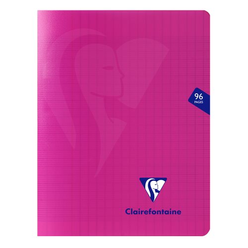 Mimesys Seyes agrafé Rose-48 pages 17 X 22Cm CLAIREFONTAINE