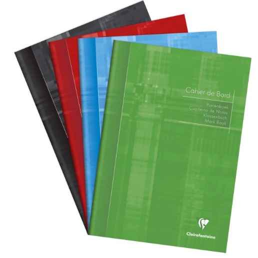 Cahier de bord pour enseignant -assortis- A4.  72 pages (21x29.7cm) CLAIREFONTAINE