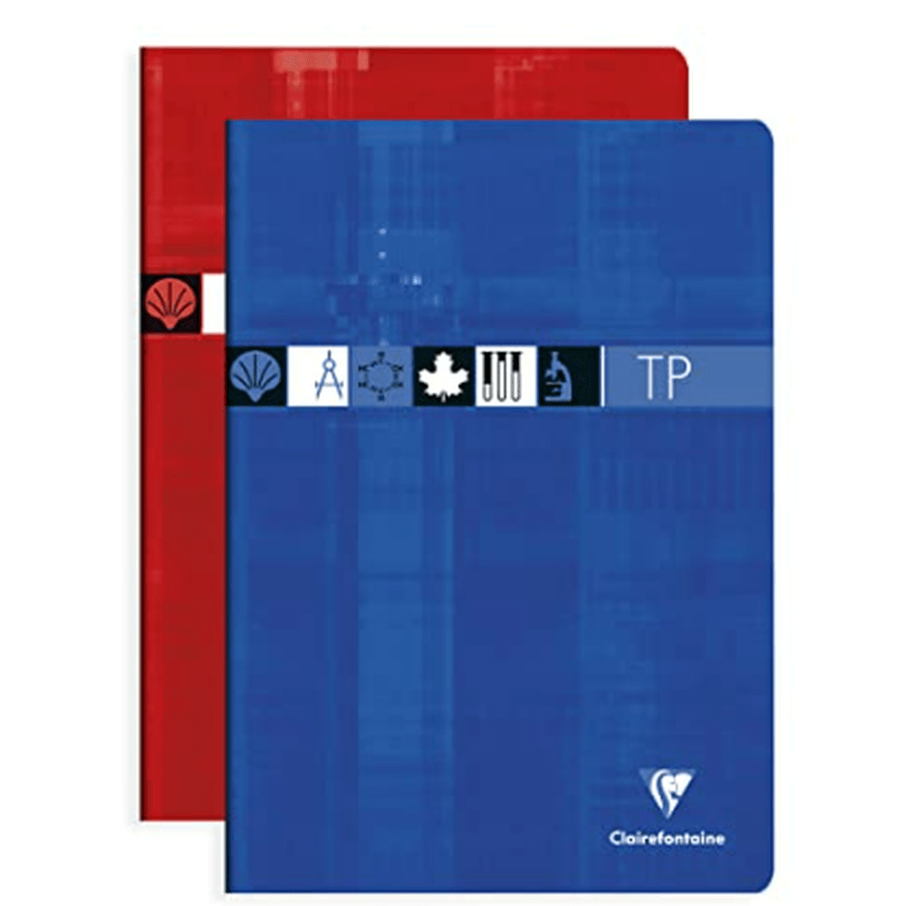 Cahier travaux pratiques agrafé seyès -assortis- A4. 120 pages (21x29.7cm) CLAIREFONTAINE