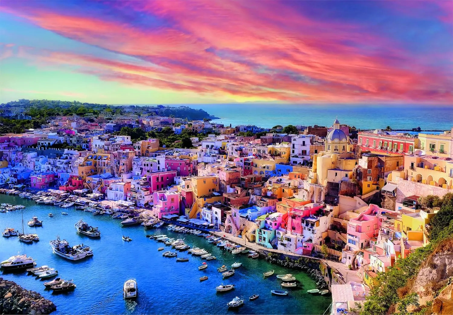 PZ1500: L'ÎLE PITTORESQUE PROCIDA CLEMENTONI PUZZLES