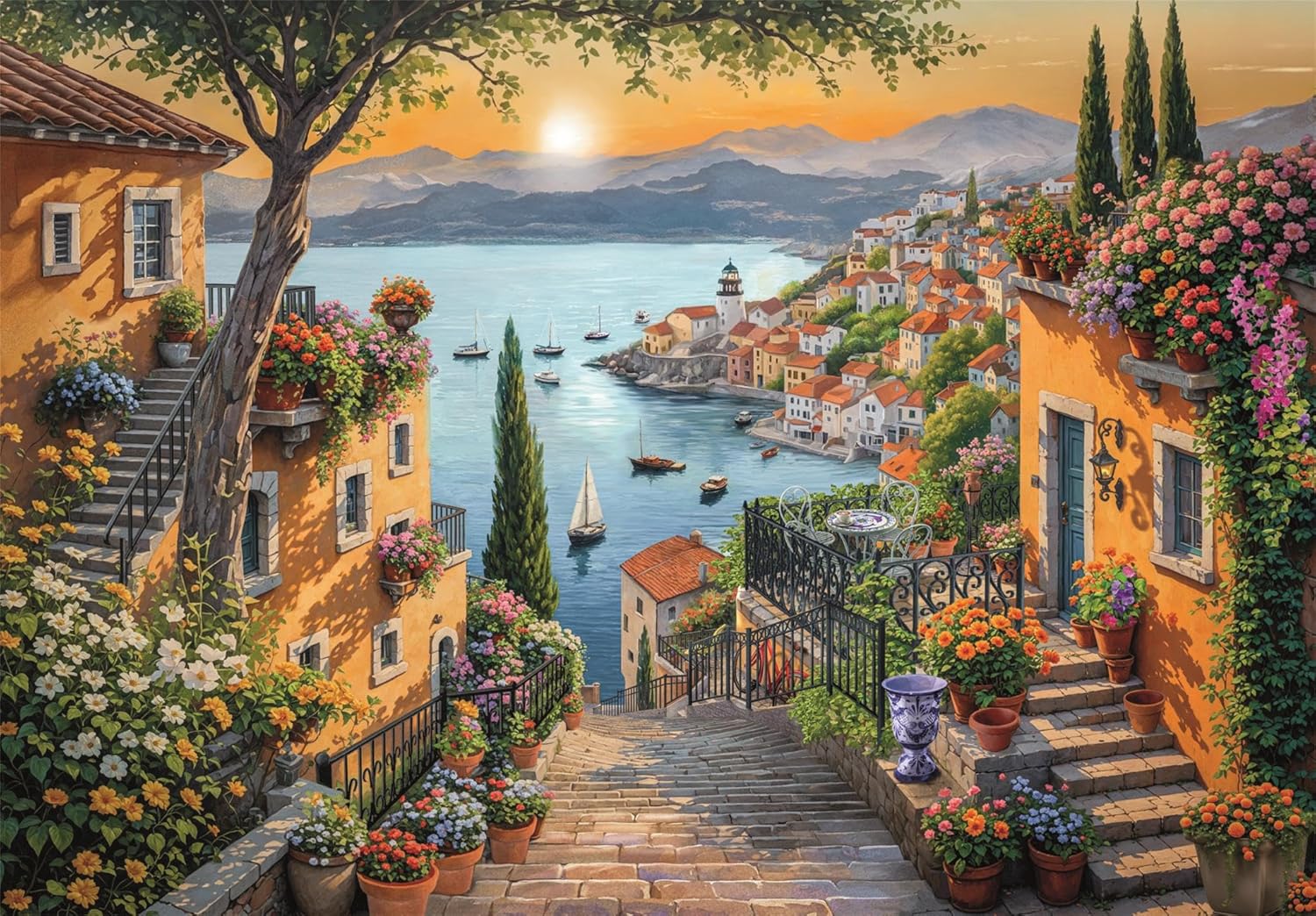 PZ1500: MARCHES MENANT AU PORT CLEMENTONI PUZZLES