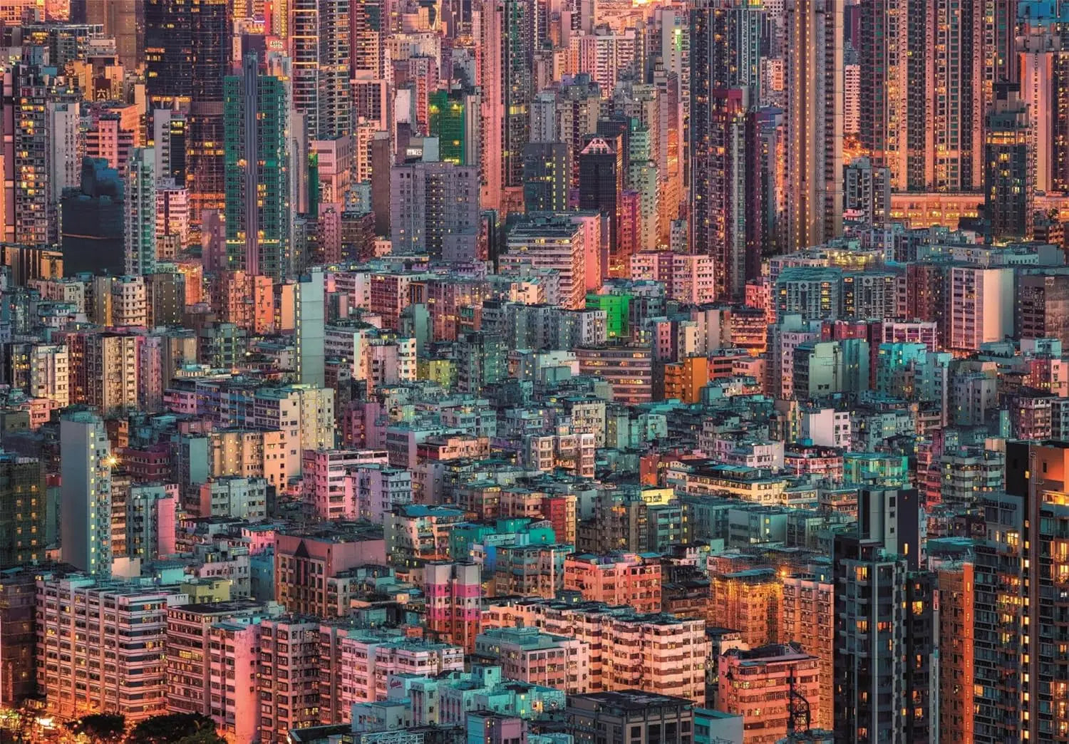 PZ1500: LA RÛCHE, HONG KONG CLEMENTONI PUZZLES