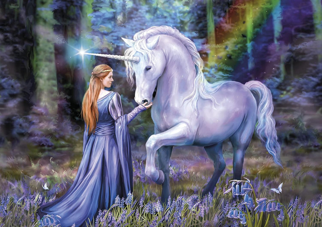 PZ1500: ANNE STOKES: BOIS DE BLUEBELL CLEMENTONI PUZZLES