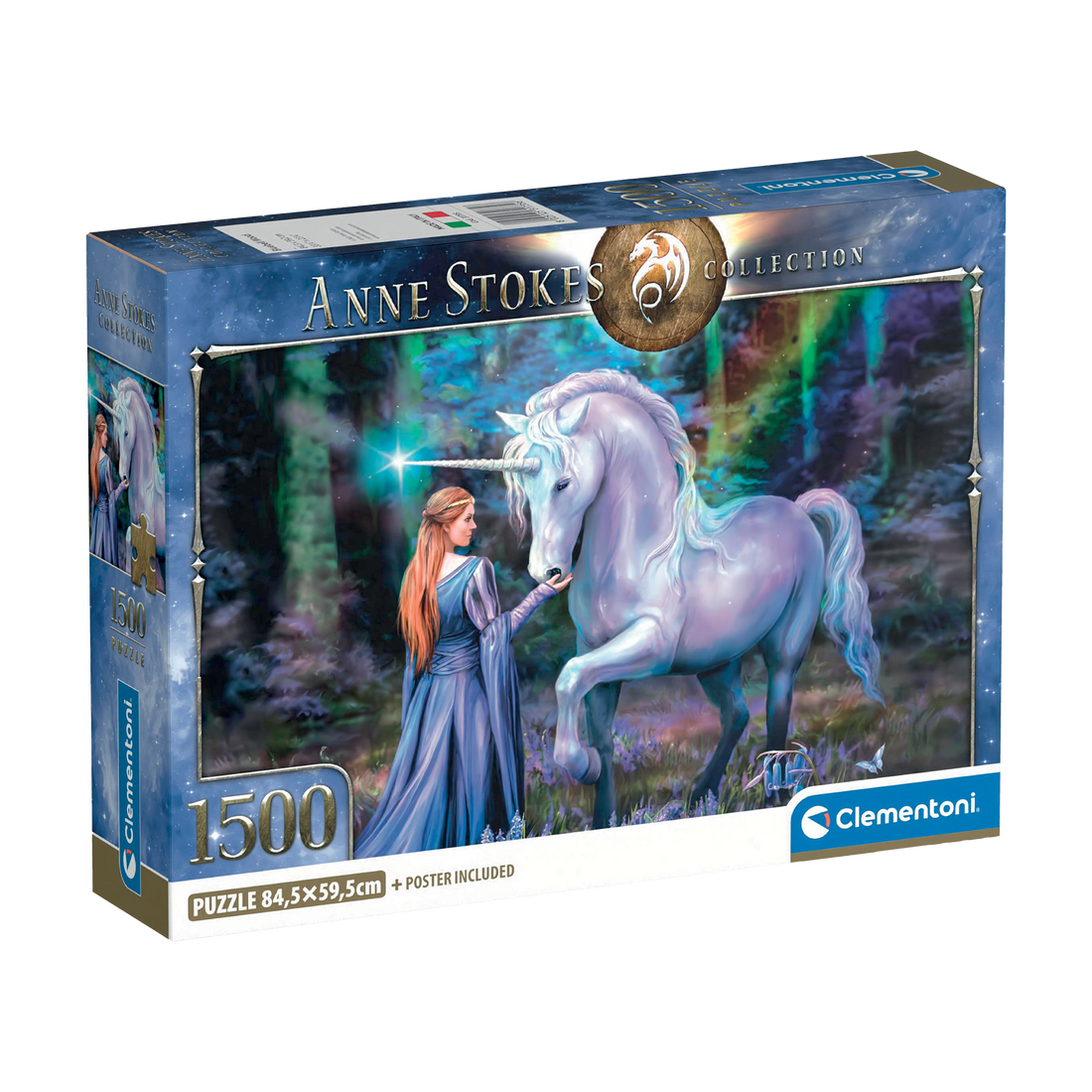 PZ1500: ANNE STOKES: BOIS DE BLUEBELL CLEMENTONI PUZZLES