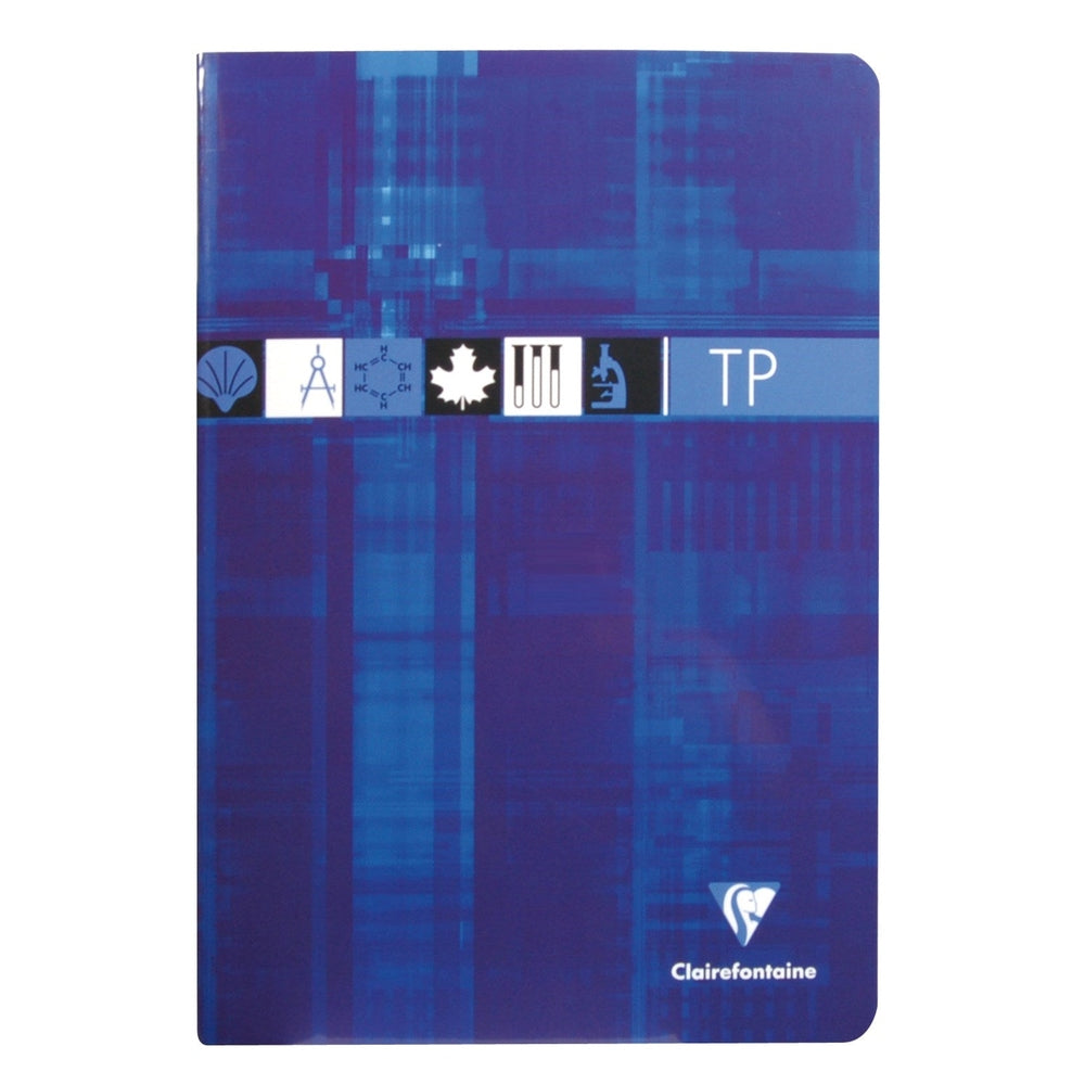 Cahier travaux pratiques agrafé seyès -assortis- A4. 64 pages (21x29.7cm) CLAIREFONTAINE
