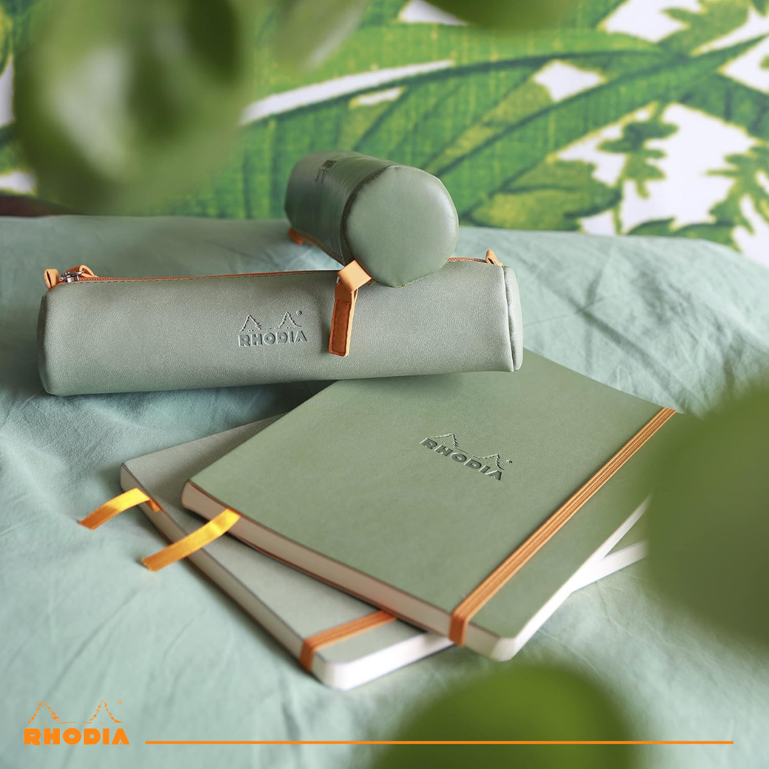 Rhodiarama Trousse Ronde -   Vert Anis RHODIA