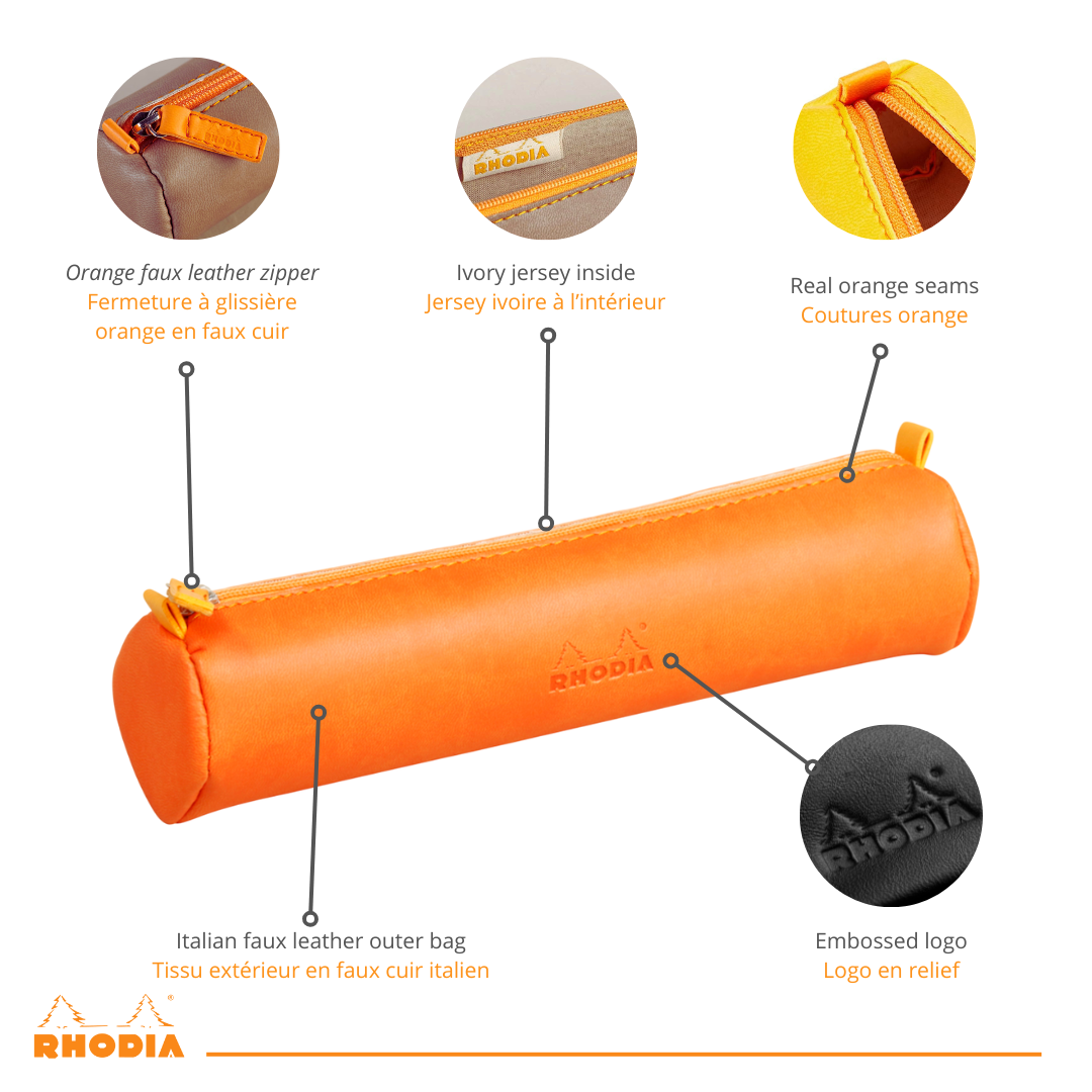 Rhodiarama Trousse Ronde -  Mandarine RHODIA