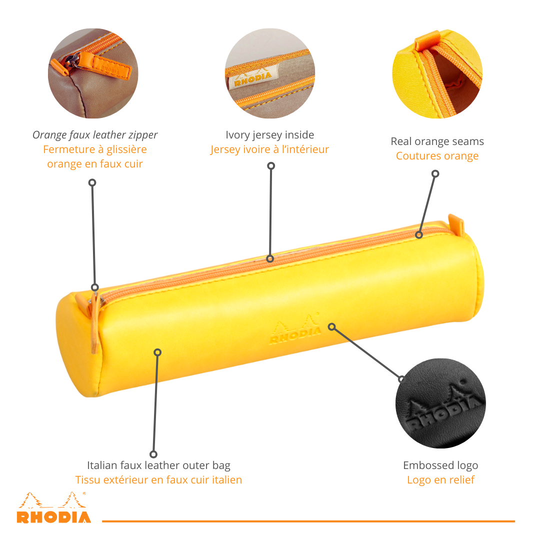 Rhodiarama Trousse Ronde -  Jonquille RHODIA