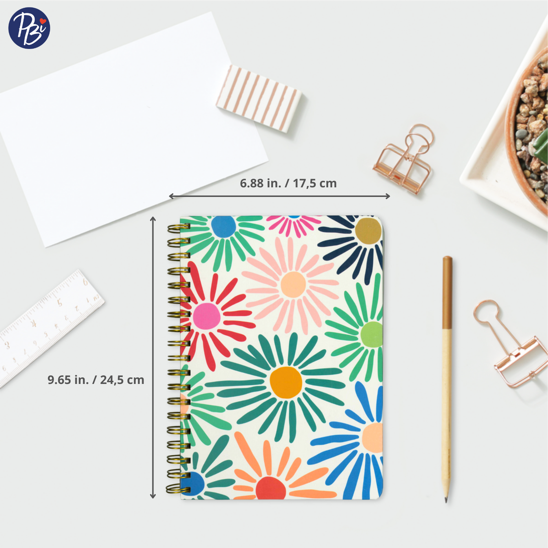 CAHIER DE NOTES - GRAND - LE POUVOIR DES FLEURS PBI LIVRES NOTES