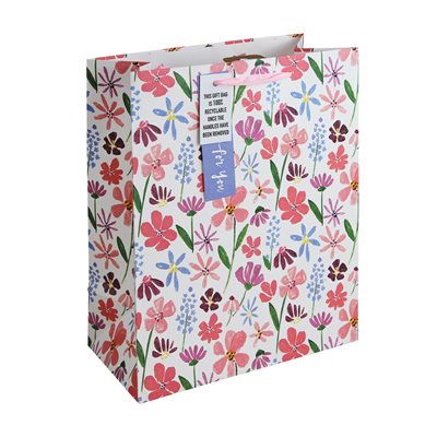 Sac Large Nostalgique Floral, 26,5X14X33Cm CLAIREFONTAINE
