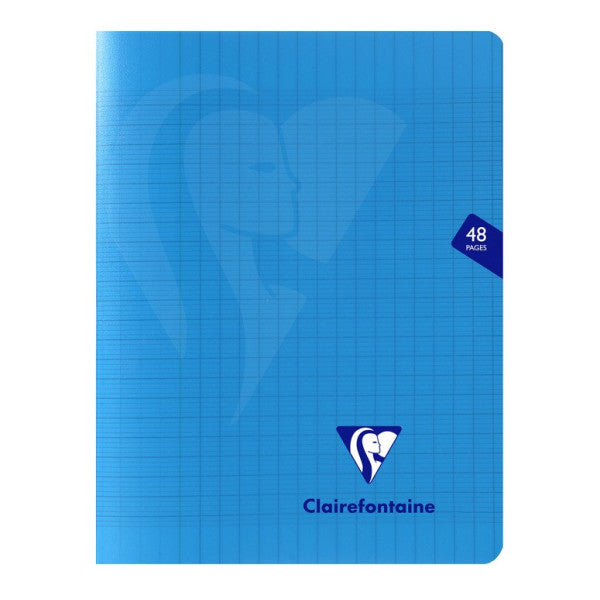 Mimesys cahier polypro agrafé seyès -bleu marine-  48 pages (17x22cm) CLAIREFONTAINE