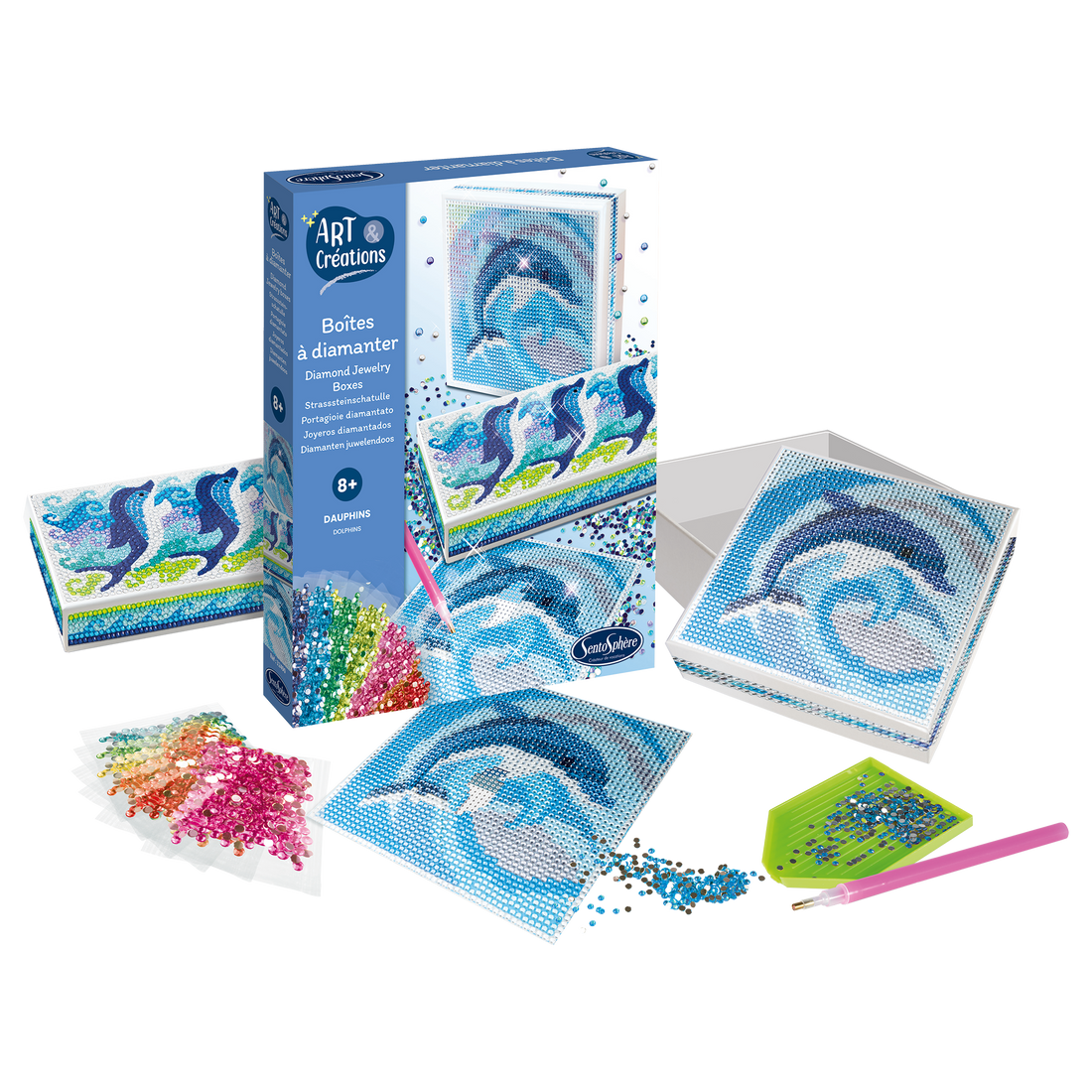 BOÎTES À DIAMANTER - DAUPHINS SENTOSPHERE