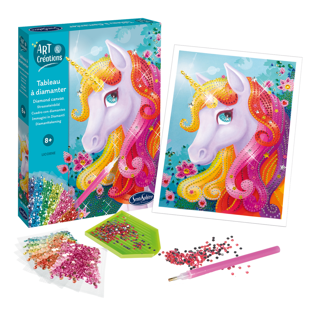 TABLEAU A DIAMANTER - LICORNE SENTOSPHERE