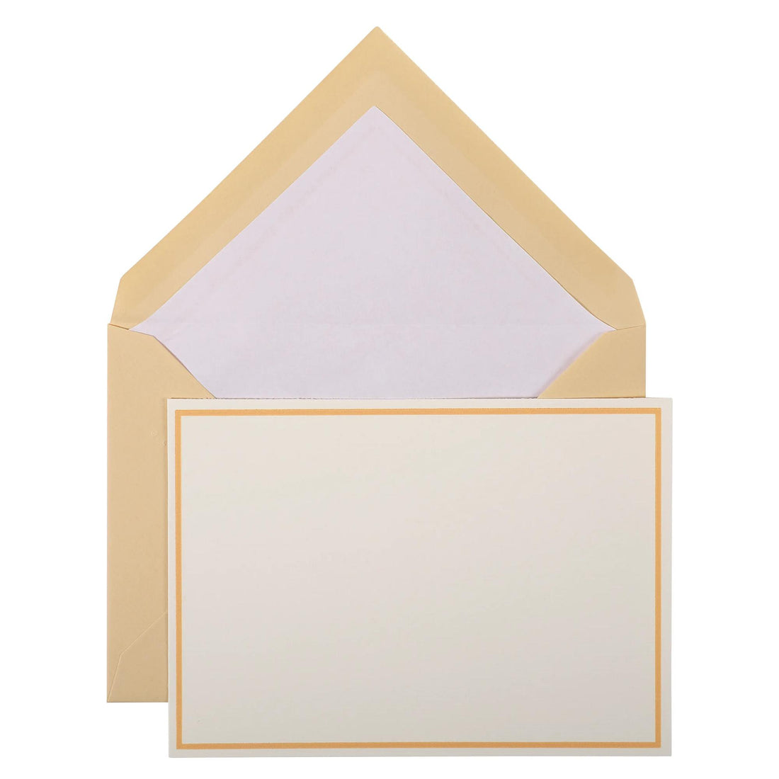 Bordered Card Set of 10 cards and C6 envelopes, Lalo,  sand laid, 300gr, 107 x 152