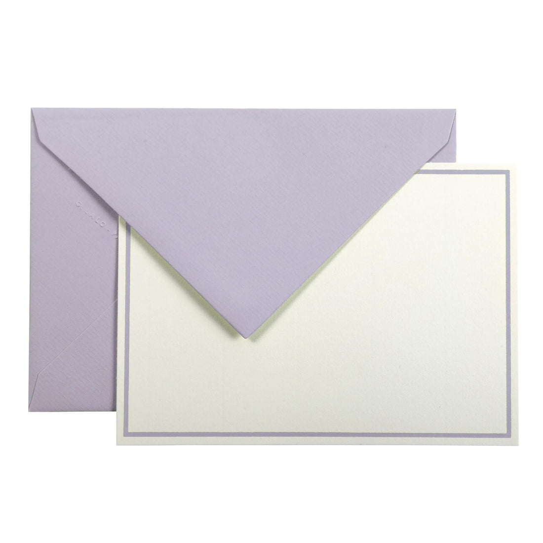 Ensemble de Cartes Bordées Lalo, 10 cartes et enveloppes C6, vergé gris souris, 300 g, C6, 107 x 15