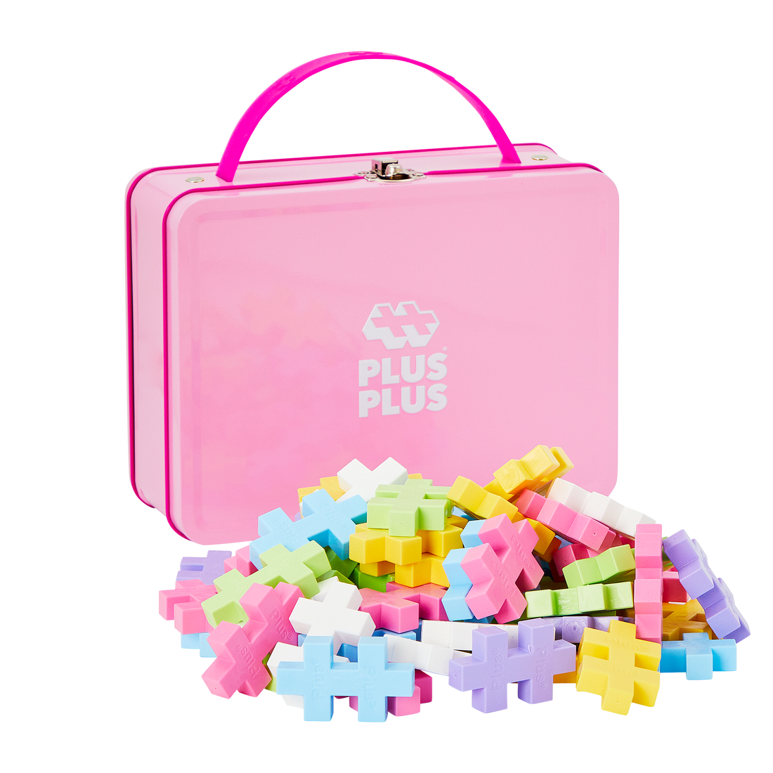 BIG - VALISE EN MÉTAL PASTEL - 70pcs - PLUS PLUS