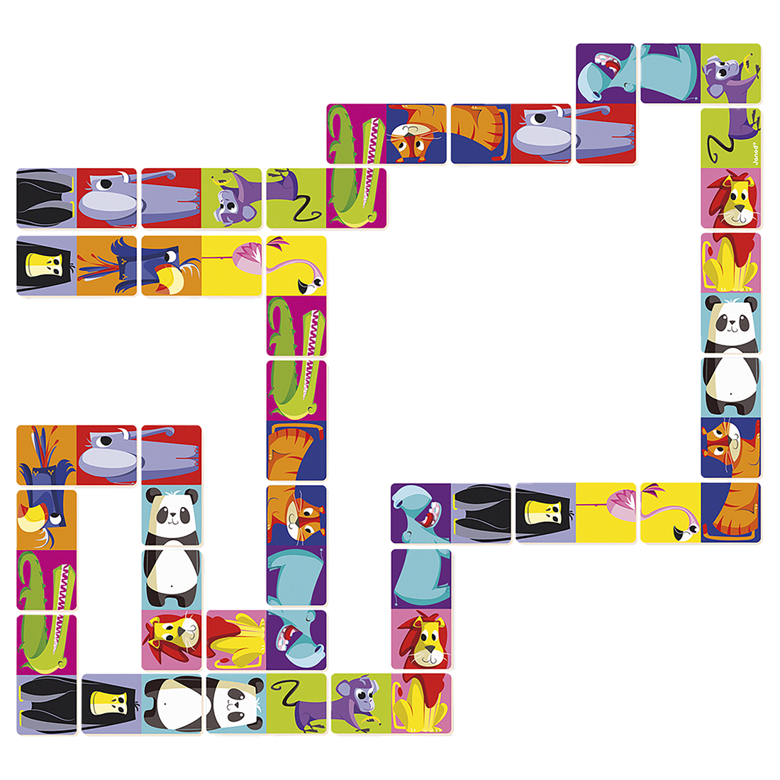 JEU DE DOMINOS - JUNGLE DE DOMINOS JANOD