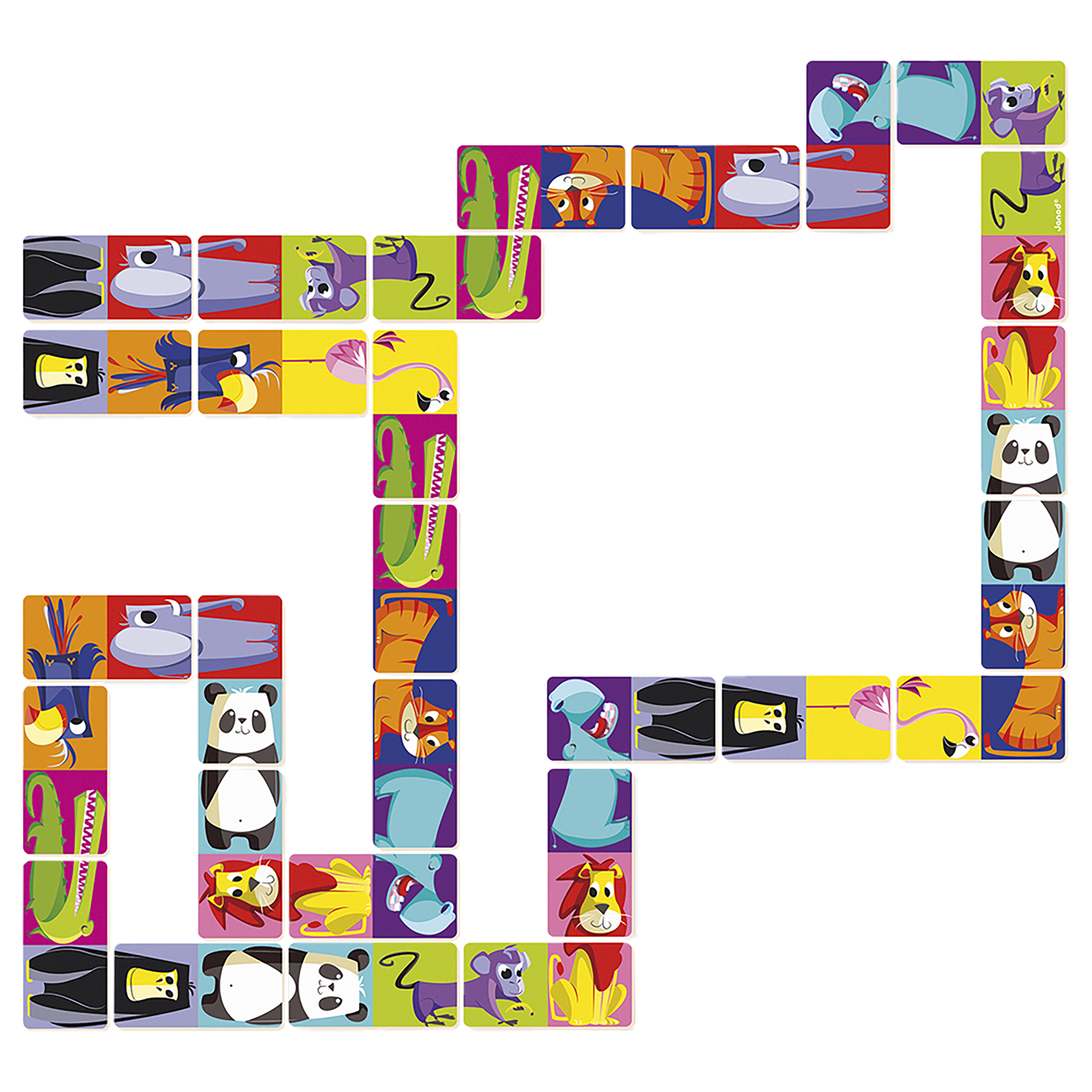 JEU DE DOMINOS - JUNGLE DE DOMINOS JANOD