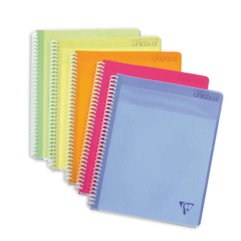 Linicolor fresh cahier 'meeting' pré-imprimé -assortis- A4+. 160 pages (22.5x29.7cm) CLAIREFONTAINE