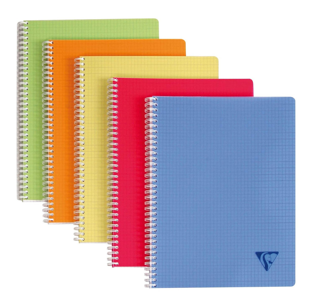 Cahier Linicolor Fresh quadrillé 5/5 assortis spirale 180 pages A4 (21 x 29,7 cm) by CLAIREFONTAINE