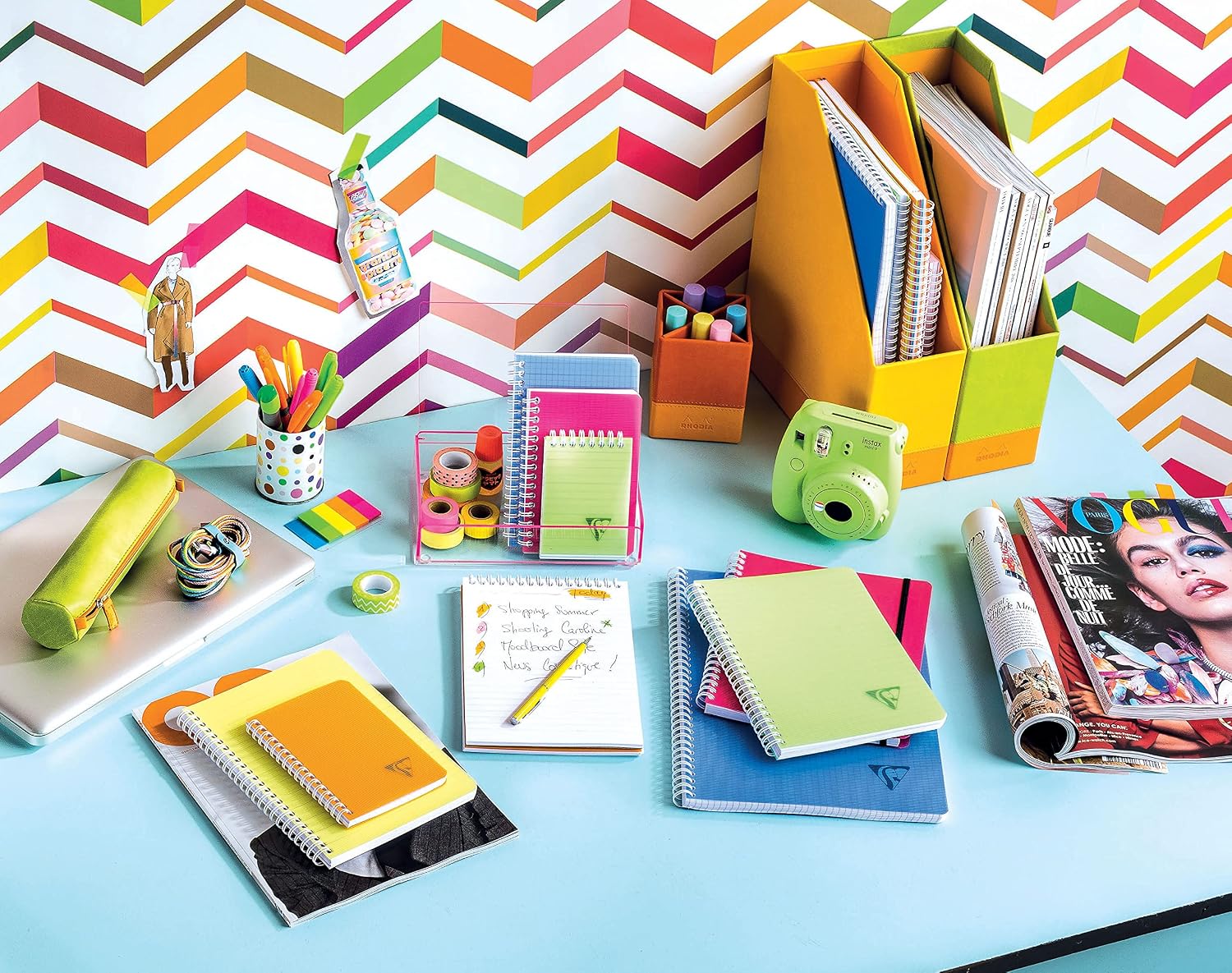 Notebook Linicolor Fresh Ruled + Margin Assorted Spiral 180 pages A4 (8,25 x 11,75 in)