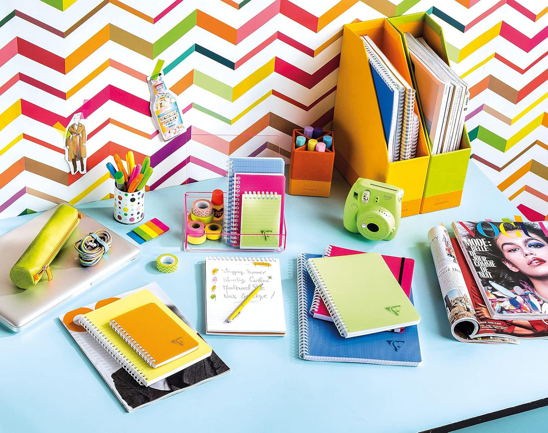 Cahier Linicolor Fresh ligné assortis spirale 180 pages A5 (14,8 x 21 cm) by CLAIREFONTAINE