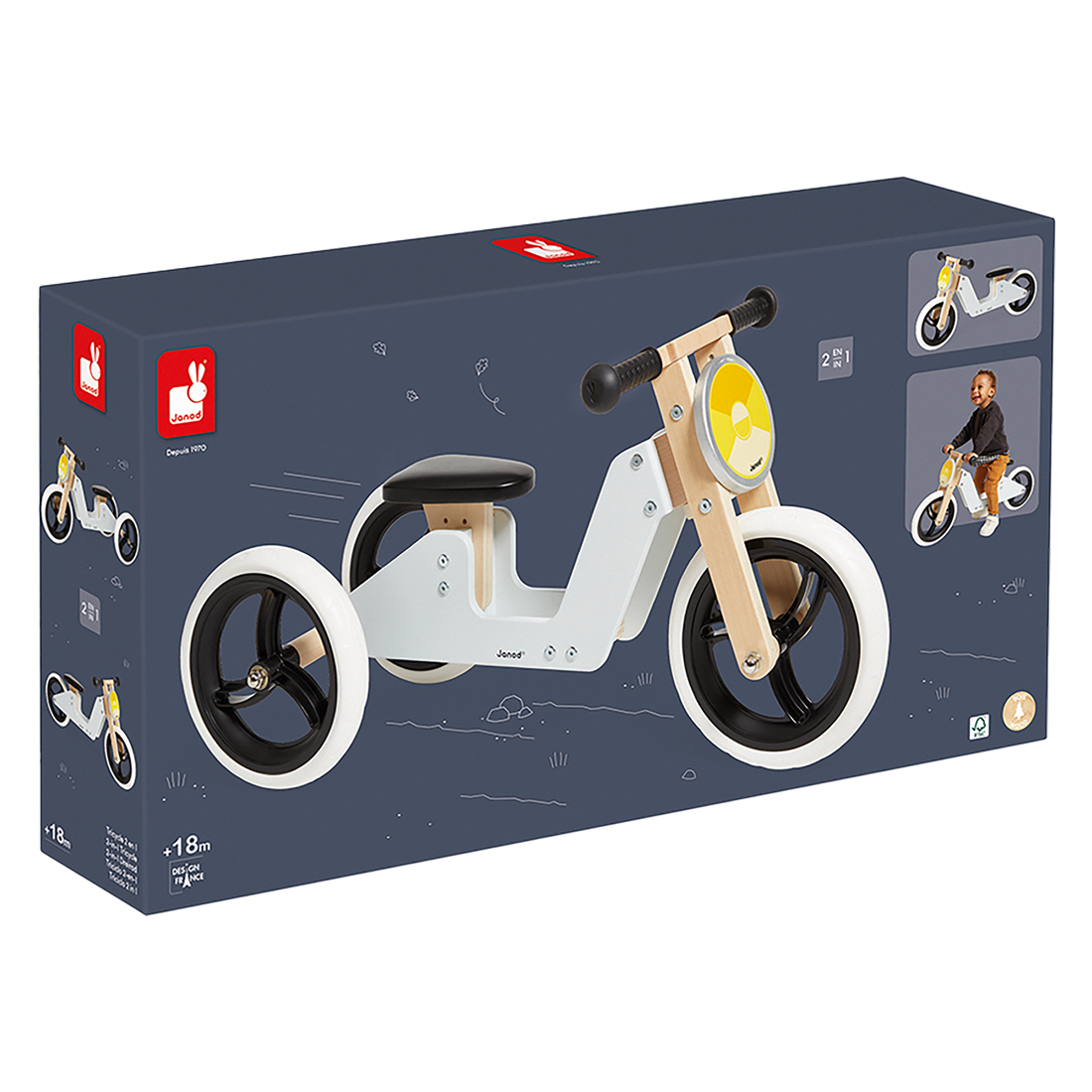 TRICYCLE 2 EN 1 JANOD