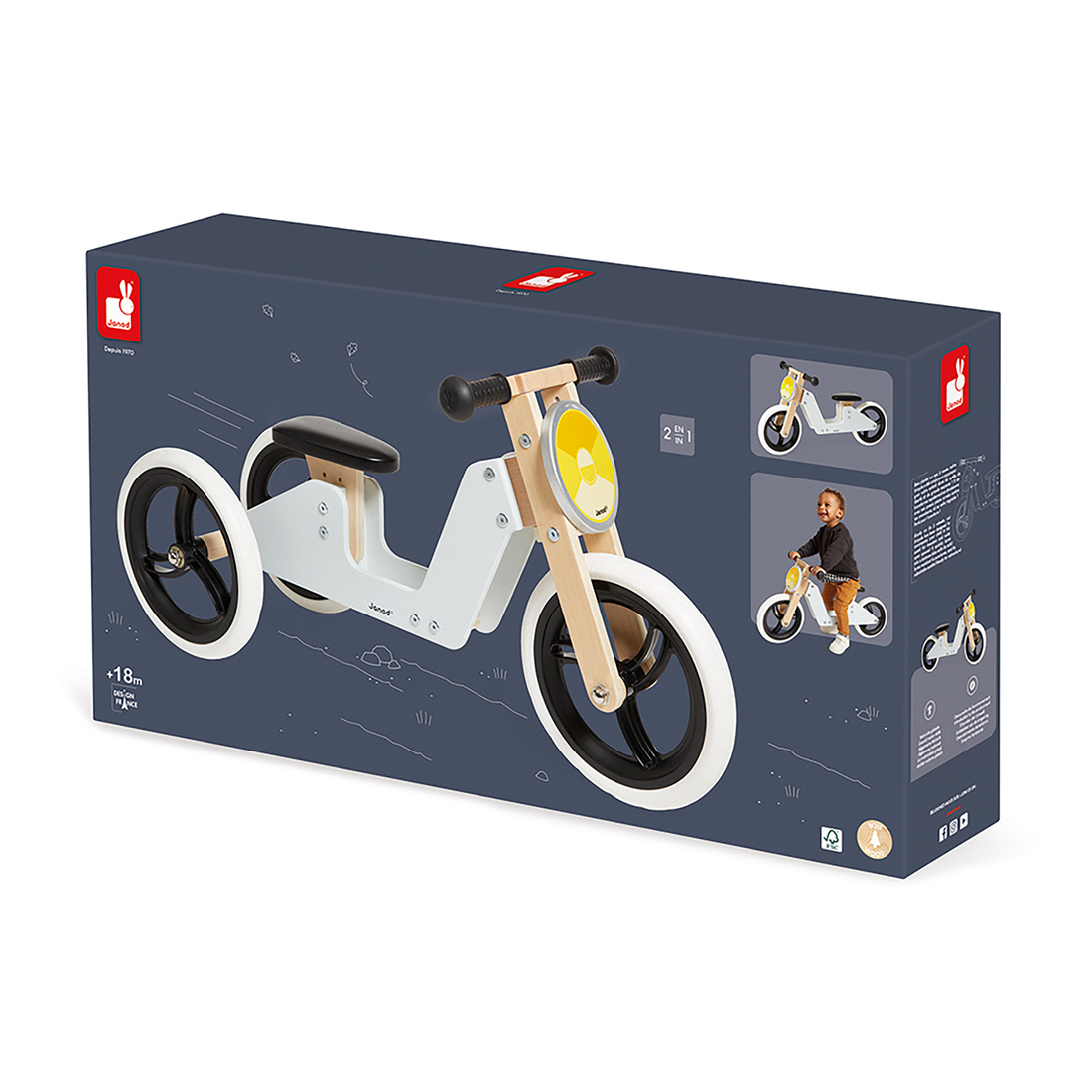 TRICYCLE 2 EN 1 JANOD