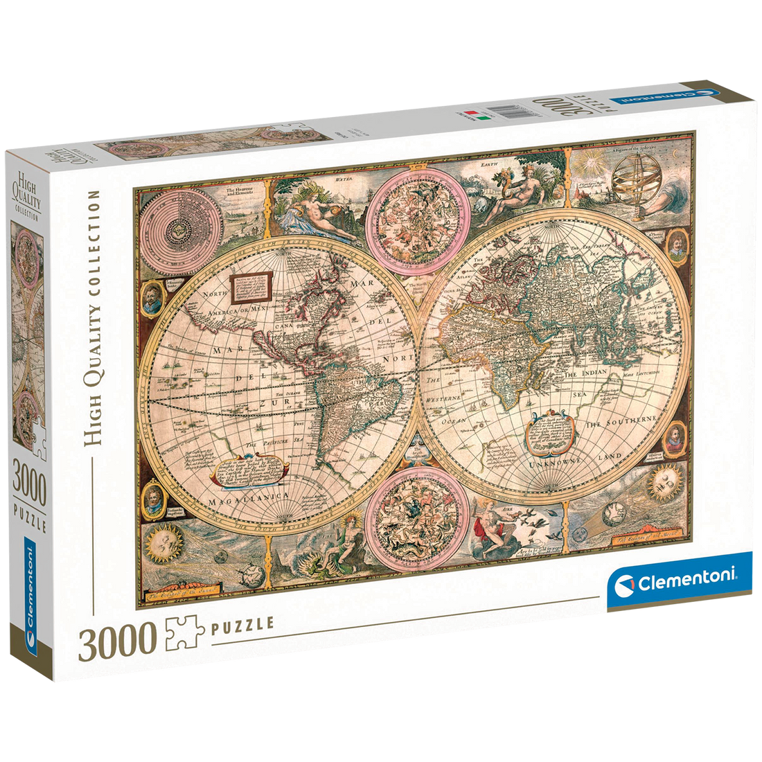 PZ3000: VIELLE CARTE CLEMENTONI PUZZLES