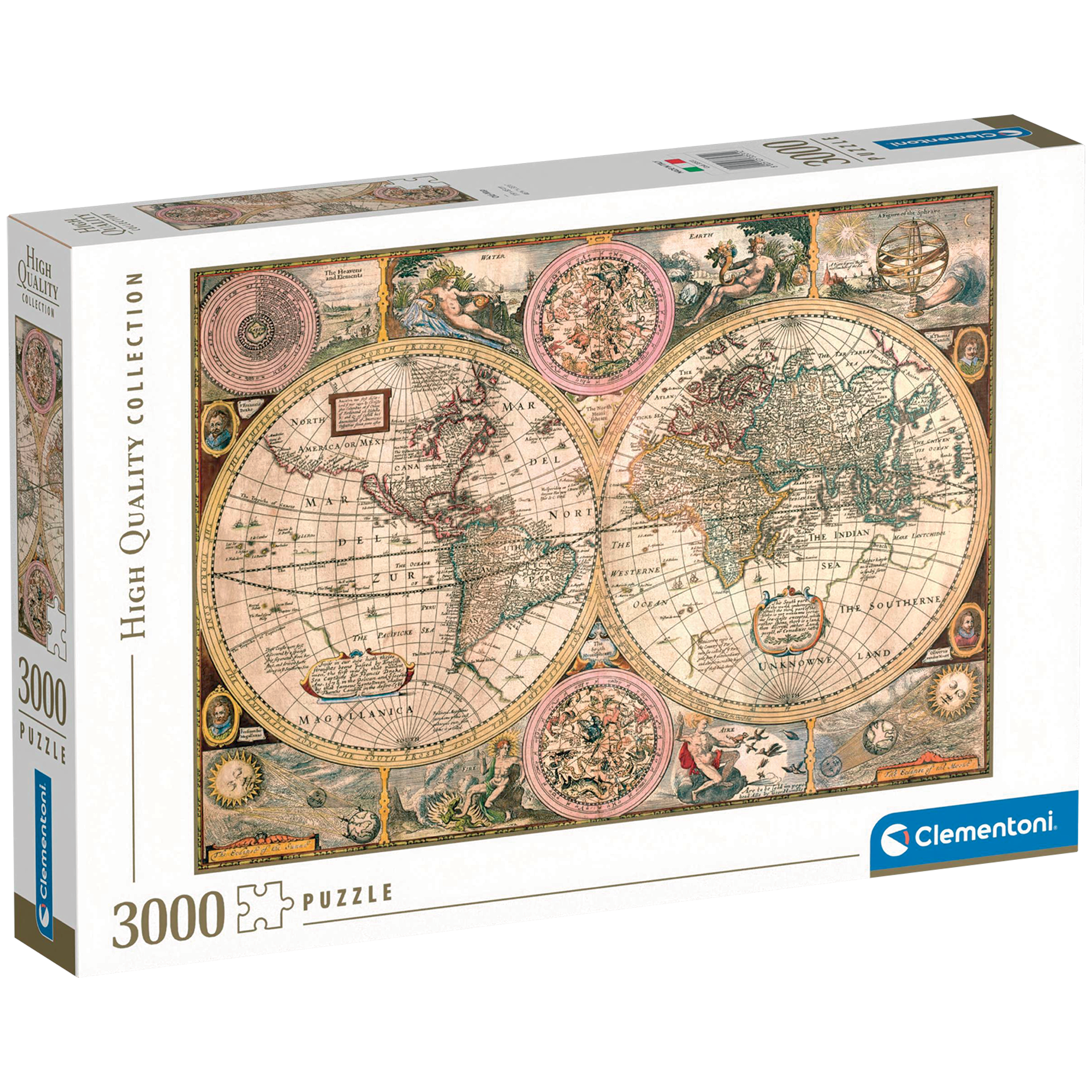 PZ3000: VIELLE CARTE CLEMENTONI PUZZLES