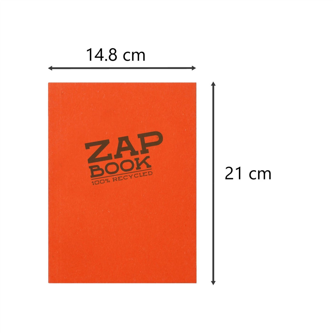 Zap Glued Book Recycled Assorted Pastel 320 pages A5 (5.8x8.3in)