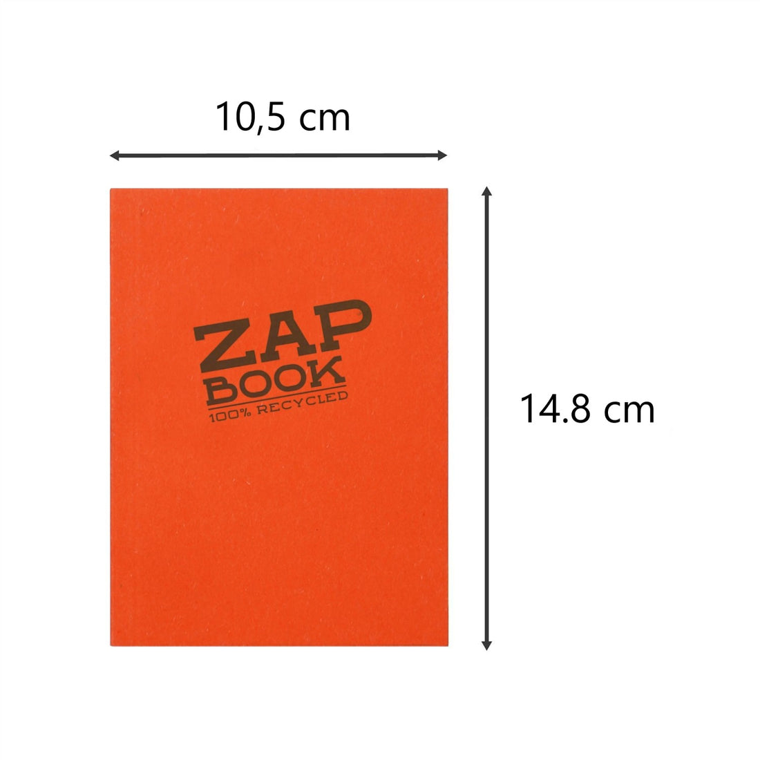 Zap Carnet encollé recyclé pastel assortis 320 pages A6 (10.5x14.8cm)