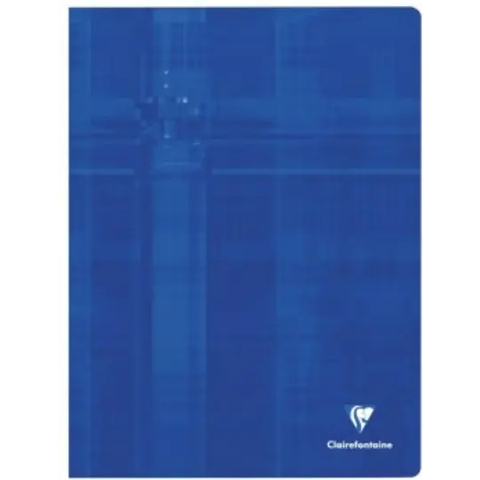Cahier agrafé vierge -assortis-  96 pages (24x32cm) CLAIREFONTAINE
