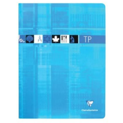 Cahier travaux pratiques agrafé seyès -assortis- 64 pages (24x32cm) CLAIREFONTAINE