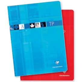 Cahier travaux pratiques agrafé 5/5 -assortis- 64 pages (24x32cm) CLAIREFONTAINE