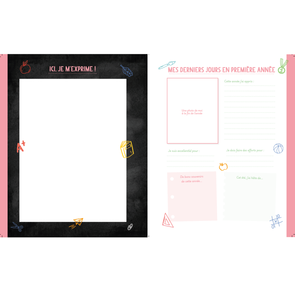 ALBUM- SOUVENIRS DE L'ÉCOLE V2 PBI LIVRES NOTES
