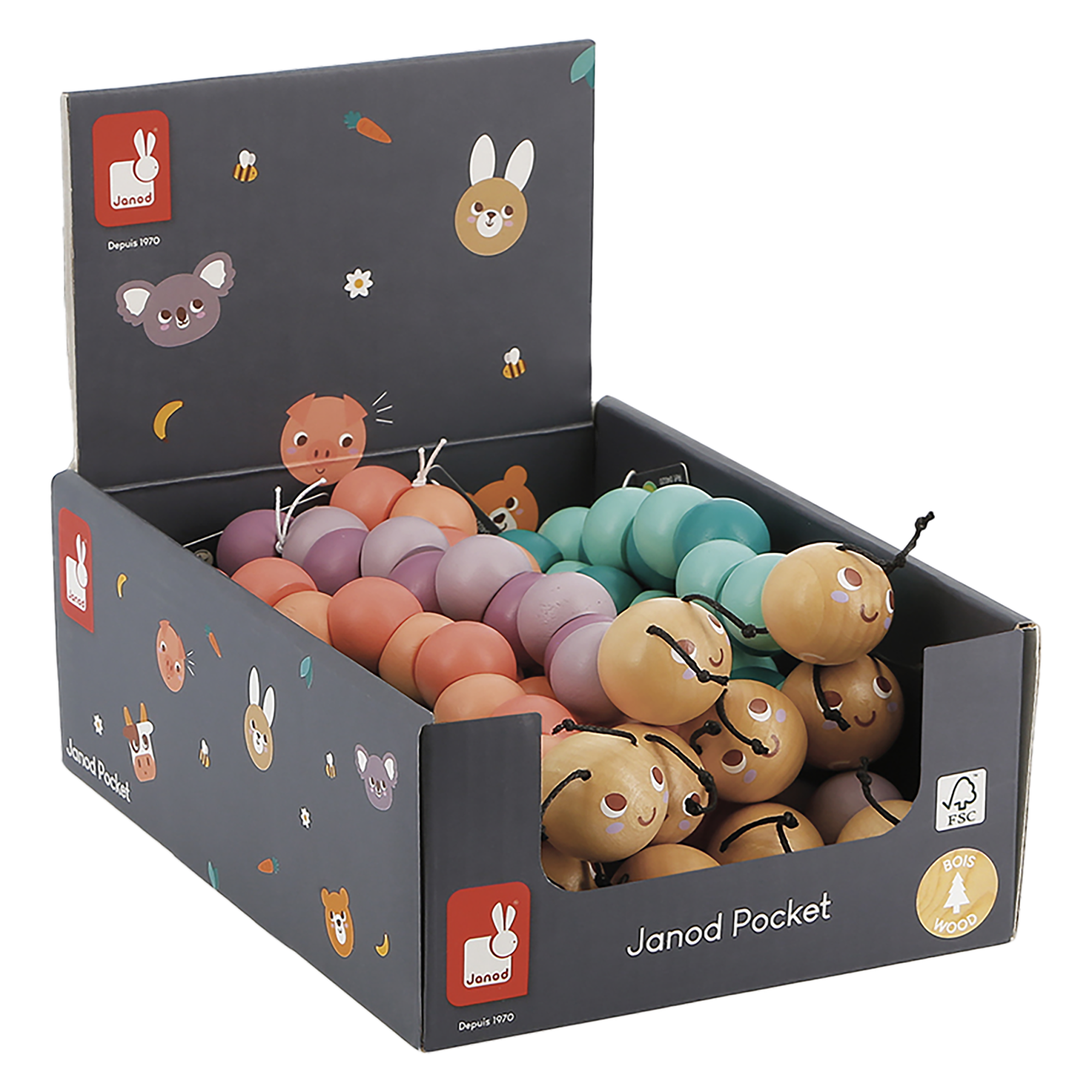JANOD POCKET - CHENILLES ARTICULÉES (VENDU 12 UNITÉS ) JANOD