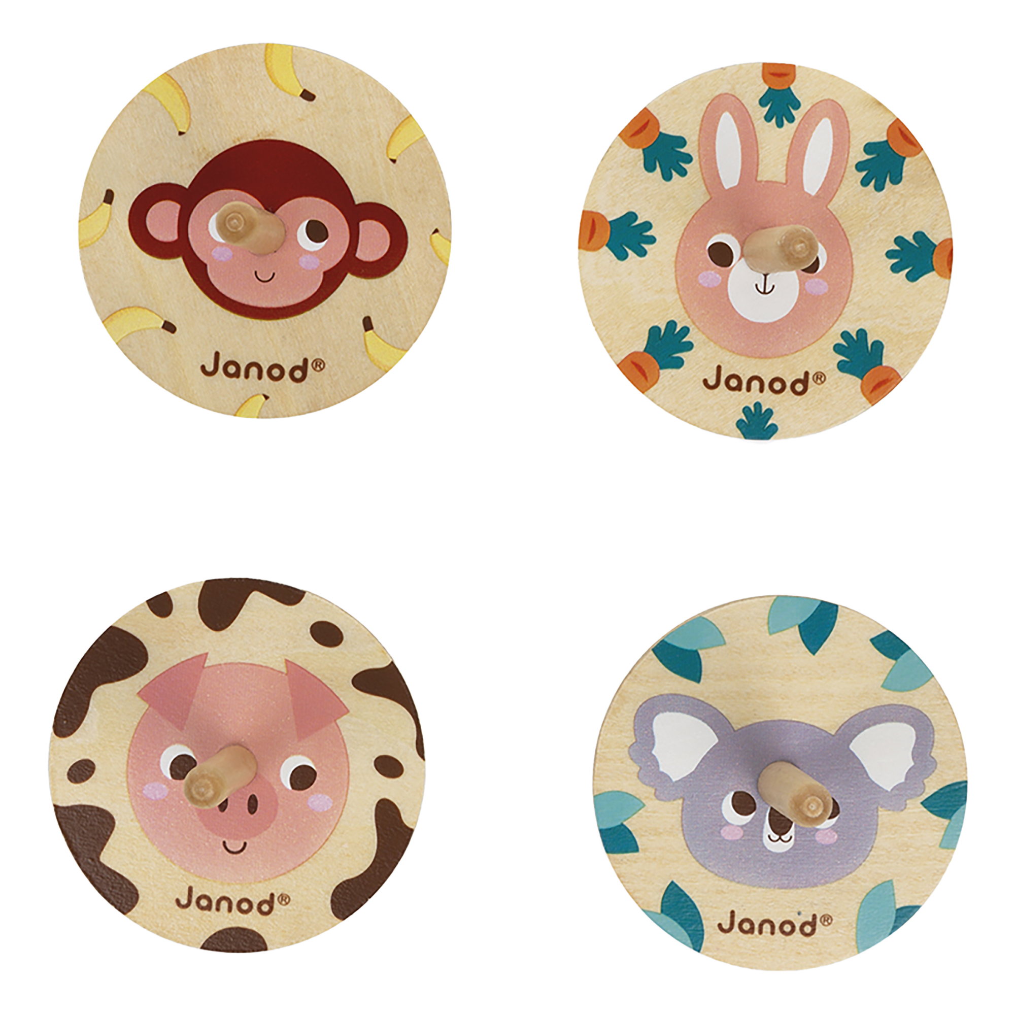 JANOD POCKET - TOUPIES (VENDU 20 UNITÉS - 4 MODÈLES) JANOD