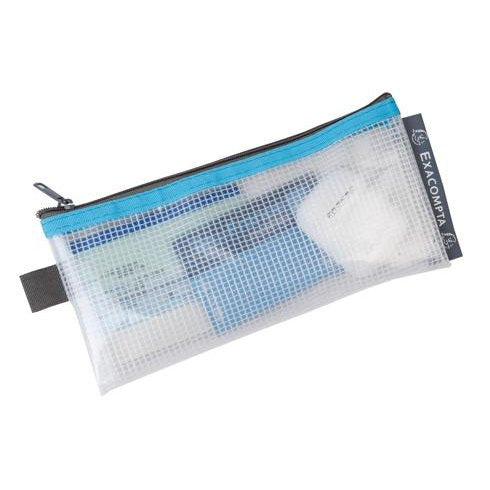POCHETTE À FERMETURE ÉCLAIR EN PLASTIQUE SOUPLE - COULEURS ASSORTIES EXACOMPTA