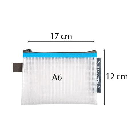 Poche zippée Eva A6 (Asst:5 couleurs) EXACOMPTA