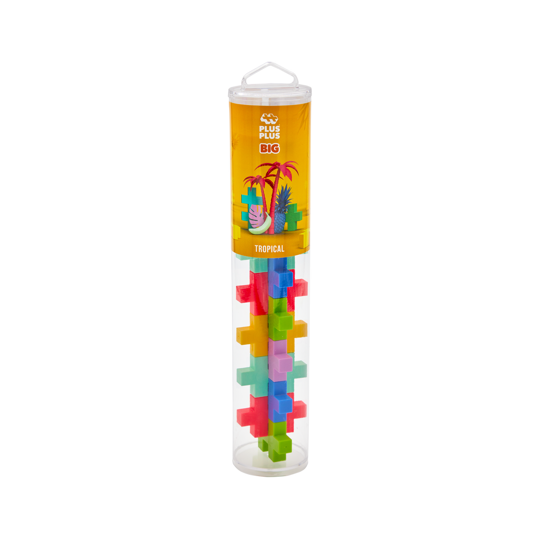 TUBE - BIG - TROPICAL - 15pcs - PLUS PLUS