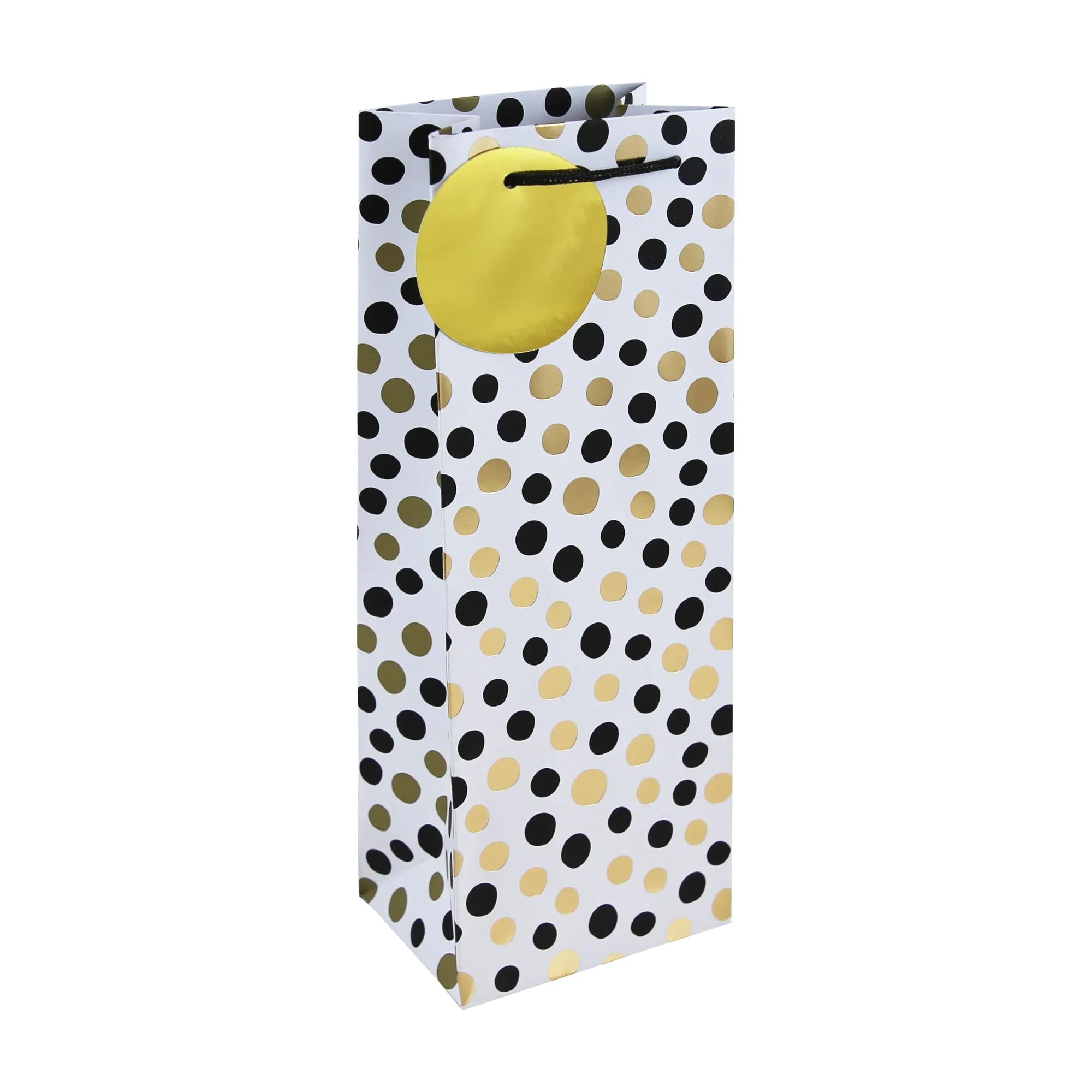 MONO DOTS WHITE BOTTLE BAG 12,7x9x35,5cm CLAIREFONTAINE