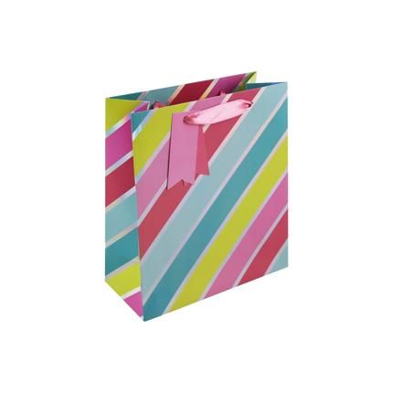 HOLO STRIPES MEDIUM BAG 21,5x10,2x25,3cm CLAIREFONTAINE