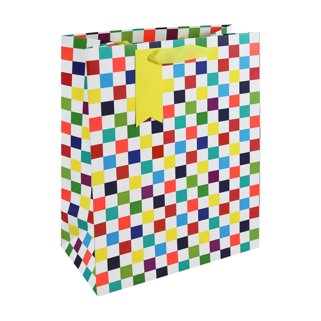 CHECKERBOARD LARGE GIFT BAG 26,5x14x33cm CLAIREFONTAINE