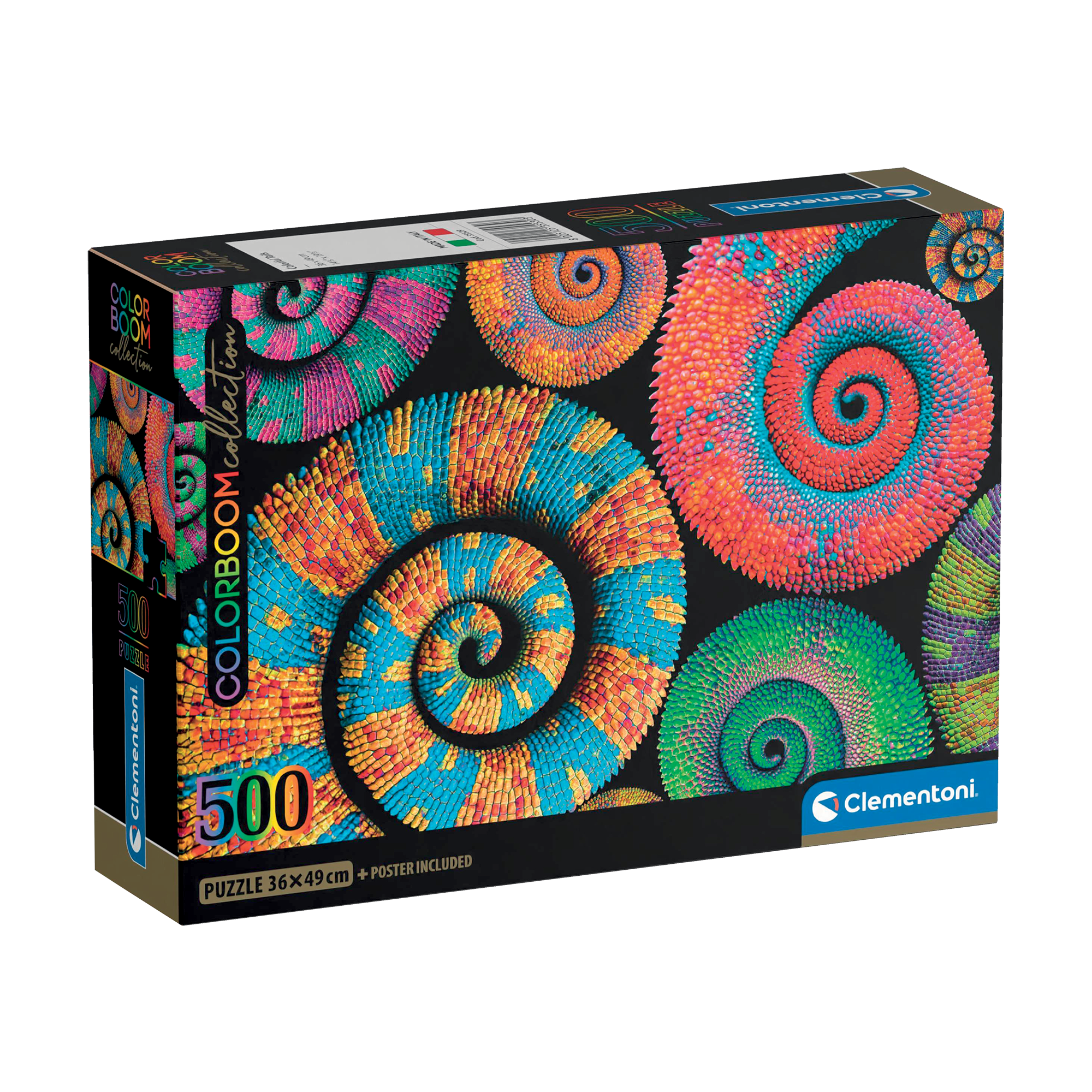 PZ500: COLORBOOM: QUEUES SPIRALES CLEMENTONI PUZZLES