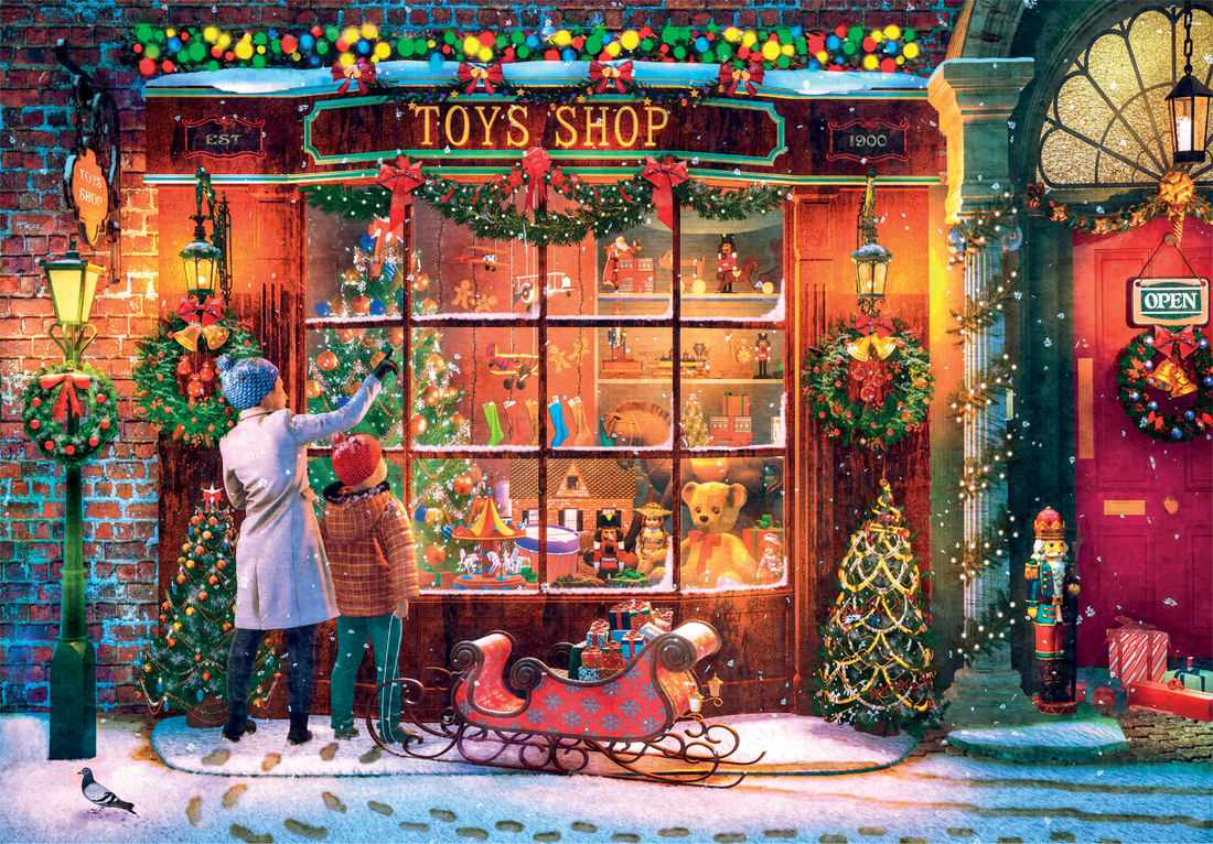 PZ500: VIEILLE BOUTIQUE DE JOUETS CLEMENTONI PUZZLES
